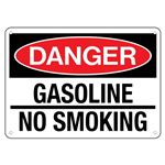 Danger Gasoline No Smoking  Sign
